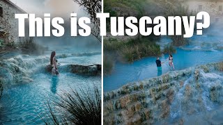 SWIMMING IN TUSCANYS HOT SPRINGS  Is Saturnia worth the hype [upl. by Bred]