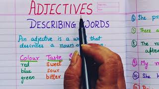 Adjectives Describing Words  English Grammar  English made Easy [upl. by Delphine]