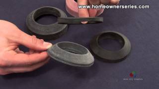 How to Fix a Toilet  Parts  Sponge Gasket [upl. by Odnolor450]