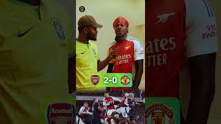 Pure Joy Arsenal Fan Celebrates Win Against Manchester United [upl. by Edrei]