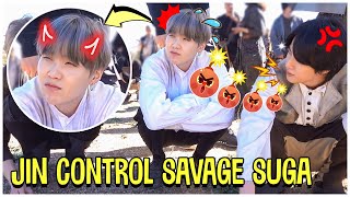 BTS Jin The One Who Can Handle Sugas Savage Side [upl. by Nwahsaj]