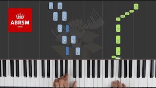 Minuet and Trio  ABRSM Piano Grade 4 2021 amp 2022 A3  Synthesia Piano tutorial [upl. by Enyledam]