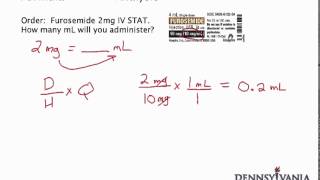 Dose Conversion 1  mg to mL Using Label [upl. by Trebliw]