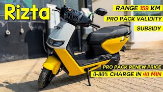 Ather RIZTA electric scooter ❤️ Detailed review  price range charging time pro pack features [upl. by Iderf]