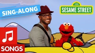 Sesame Street Lets Go Driving with Elmo and Taye Diggs with Lyrics  Elmos Sing Along Series [upl. by Steddman]