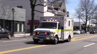 Larchmont NY Volunteer Ambulance Responding on Mamaroneck Ave White Plains NY [upl. by Ximena]