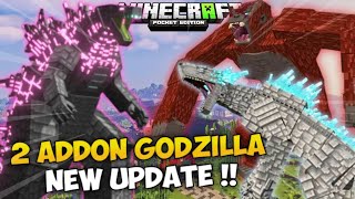 Addon Heisei Godzilla amp Godzilla 2024 New Update  Ada Scar King Cuy   MINECRAFT POCKET EDITION [upl. by Bruce792]