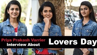 Priya Prakash Varrier Interview About Lovers Day Movie [upl. by Byrne463]