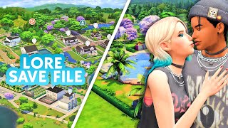 GENERATIONS sims 4 save file  full of LORE detail amp INCREDIBLE lots [upl. by Alien]