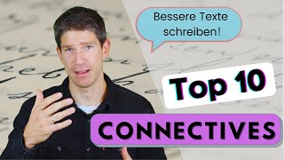 Meine Top 10 connectives  Bessere Texte schreiben besser strukturieren  Englisch Oberstufe Abitur [upl. by Luamaj]