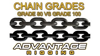 Grade 80 vs Grade 100 Chain and Components  Advantage Rigging [upl. by Eiramrebma]