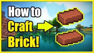 How to Make Bricks in Minecraft Survival Mode Fast Recipe Tutorial [upl. by Esinart]