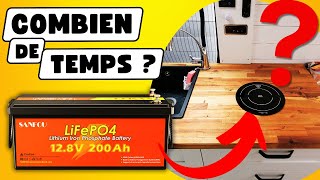 Batterie Lithium 200Ah 12V SANFOU VS Plaque induction 800W ➡️ Van fourgon et campingcar [upl. by Aztiram]