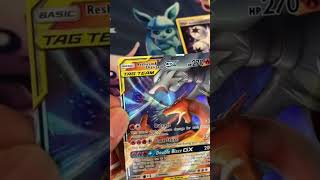 Incredible Pokemon Tag Team Reshiram amp Charizard GX Ultra Rare Hit Opening Unbroken Bonds Cards [upl. by Adnamor]