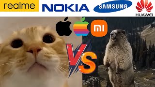 Moo Cat VS Marmot Screaming but famous phone ringtones [upl. by Sneed]