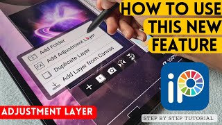 IBIS PAINT X new feature tutorial How to use quotadd adjustment layerquot in ibispaintx [upl. by Teerell614]