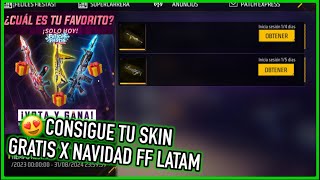 Consigue tu Skin Favorita Gratis solo x Navidad en Free Fire Latam 🎁😳  JORGEPLAYED [upl. by Sapphire]