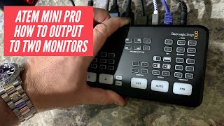 ATEM Mini Pro  How to Output to Two Monitors [upl. by Kumler]