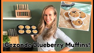 Gezonde Muffins met Bosbessen  Makkelijk Recept  OPTIMAVITA [upl. by Mesics]