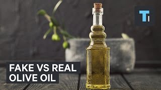 Fake vs real olive oil [upl. by Goulet]