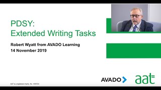 AAT Xtra Episode 2 – PDSY Extended Writing Tasks with AVADO Learning [upl. by Elise154]