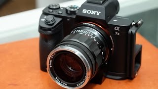 Voigtlander VM 35mm f12 AF speed test with Techart AFM adapter [upl. by Coke913]