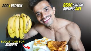 Low Budget 2500 Calorie Diet for MASS GAIN [upl. by Omle]