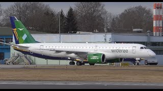 4K  quotWhat a soundquot  E190E2  Wideroe take off at EDJAMemmingen Airport  022020 [upl. by Aldos]