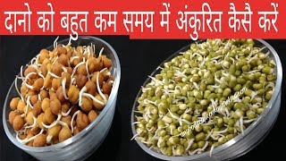 How to Grow Sprouts At Home How to Sprout pulses at home   दालों को अंकुरित करें [upl. by Sender]