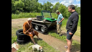 RUSSIAN SWAMP SLAYER HOMEMADE TRACKED VEHICLE [upl. by Yerfoeg]