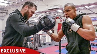 EXCLUSIVE Inside Chris Eubank Jr TRAINING CAMP  FULL INTENSE WORKOUT SESSION [upl. by Nwad]