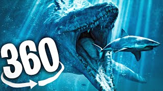 VR 360 SEA MONSTERS ROLLER COASTER  Virtual Reality Experience [upl. by Folberth]