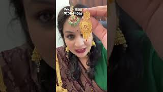 1gm gold long haar new design gold rani haar forming jewellery Wholesaler trending viraljwellery [upl. by Aihsatan]