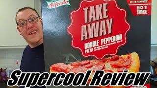 Trattoria Alfredo Takeaway Double Pepperoni Pizza Review  Supercool Review [upl. by Gnolb]