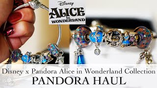 Disney x Pandora Collection  Alice in Wonderland Bracelet Pandora Haul [upl. by Nol]