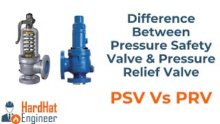 What is the Difference between Pressure Safety ValvePSV and Pressure Relief ValvePRV PSV Vs PRV [upl. by Georas]