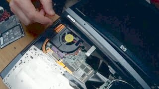 Replace the CPU fan in a Laptop Computer [upl. by Oribella]