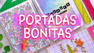 PORTADAS PARA CUADERNOS FÁCILES BONITAS y COLORIDAS 🦋 IDEAS de CARÁTULAS para el REGRESO A CLASES [upl. by Danie]