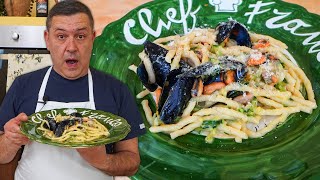 PASTA FRESCA CON COZZE e ZUCCHINE  La Ricetta CREMOSA e SAPORITA [upl. by Toll]