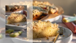 Rhubarb Streusel Cake Recipe [upl. by Buiron]