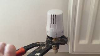 Thermostatic radiator valve stuck in off position [upl. by Allehcram373]