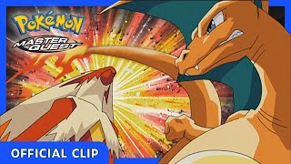 Charizard vs Blaziken  Pokémon the Series Master Quest  Official Clip [upl. by Hanah]