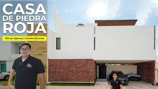 CASA INTROSPECTIVA de PIEDRA ROJA y VOLADOS  OBRAS AJENAS  ConstruZavala  Elipsis Arquitectos [upl. by Niuqauj447]