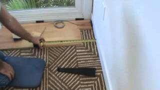 Installing a laminate floorhow to lay the 2nd rowPart 2 [upl. by Mastic]