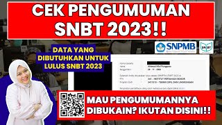 CARA CEK PENGUMUMAN SNBT 2023 LENGKAP TERUPDATE [upl. by Lemart]