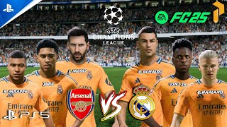 FC 25  MESSI RONALDO HAALAND  ALL STARS TOGETHER  ARSENAL VS REAL MADRID  PS5™ SLIM [upl. by Bessie]