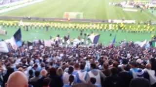 Finale di partita in curva NORD APOTEOSI DEI TIFOSI DELLA LAZIO ROMA  LAZIO 0 1 [upl. by Estrellita]