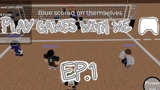 Play games ↓ with me Roblox volleyball 42 [upl. by Ahsina344]