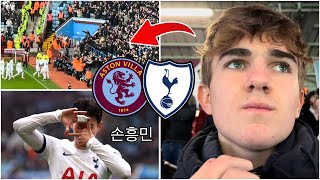 SON HEUNGMIN 손흥민 SCORES AS SPURS BATTER VILLA In Aston Villa vs Tottenham [upl. by Jesus]