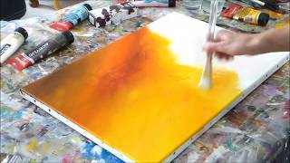 Abstract Art Painting Comment faire un fondu peinture acryliqueAlthea [upl. by Tamiko]